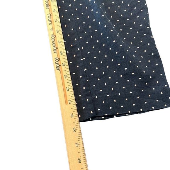 Ann Taylor Factory Navy and White Polka Dot Signature Pants Size 12 - Picture 7 of 9